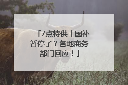 7点特供丨国补暂停了？各地商务部门回应！