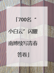 700名“小白云”闪耀南博续写青春答卷