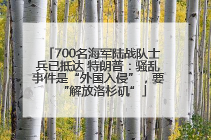 700名海军陆战队士兵已抵达 特朗普：骚乱事件是“外国入侵”，要“解放洛杉矶”