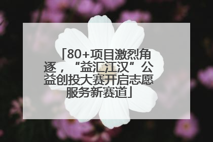 80+项目激烈角逐，“益汇江汉”公益创投大赛开启志愿服务新赛道