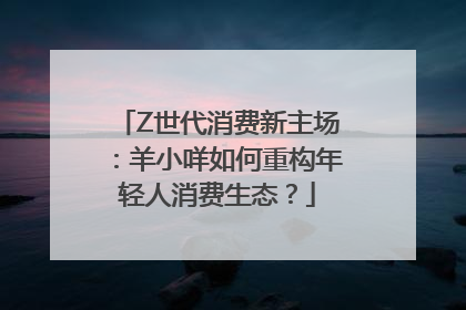 Z世代消费新主场：羊小咩如何重构年轻人消费生态？